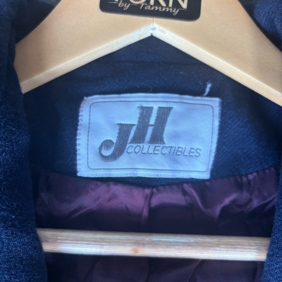 Vintage JH Collectibles Navy Wool Blazer | Size S - Picture 2 of 7
